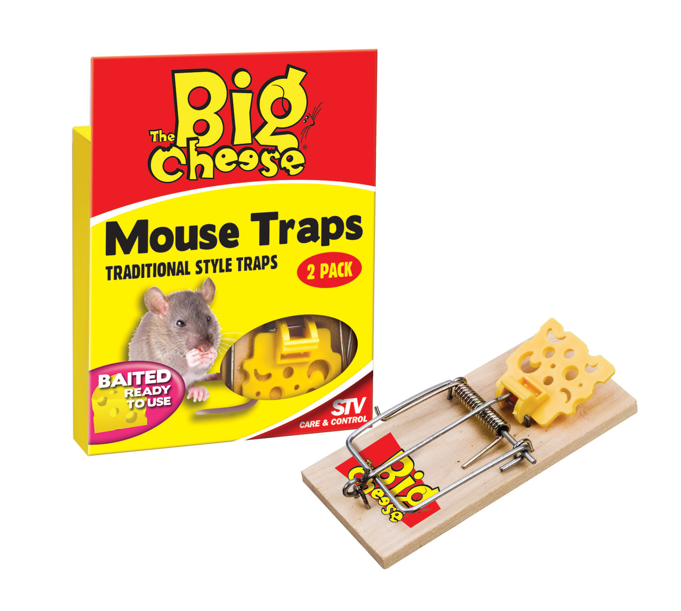 The Big Cheese Baited Ready To Use Mouse Trap Pk2 NuPets Pet Centre