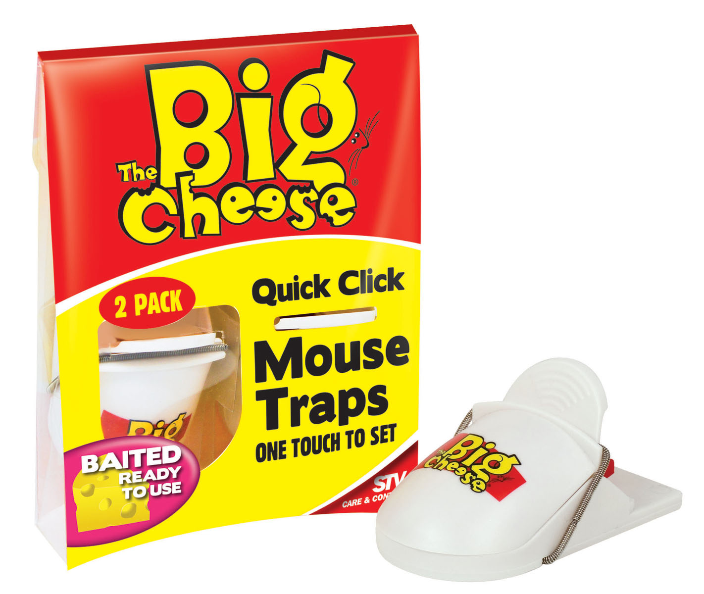 The Big Cheese Quick Click Mouse Trap Pk2 NuPets Pet Centre
