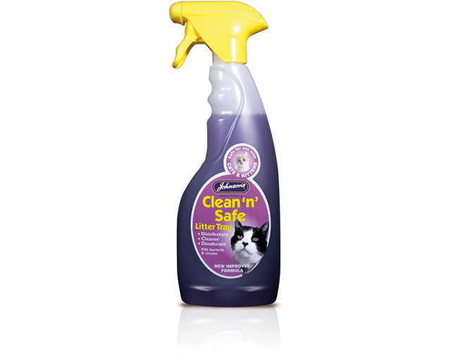 Clean 'n' Safe Cat Litter Tray Disinfectant 500 ml Trigger Spray Nu